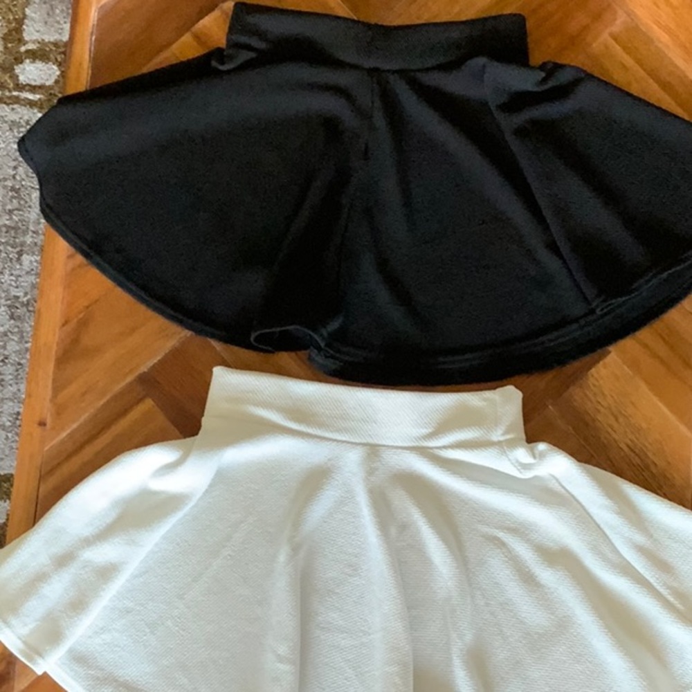 Black Skater Skirt and White Skater Skirt